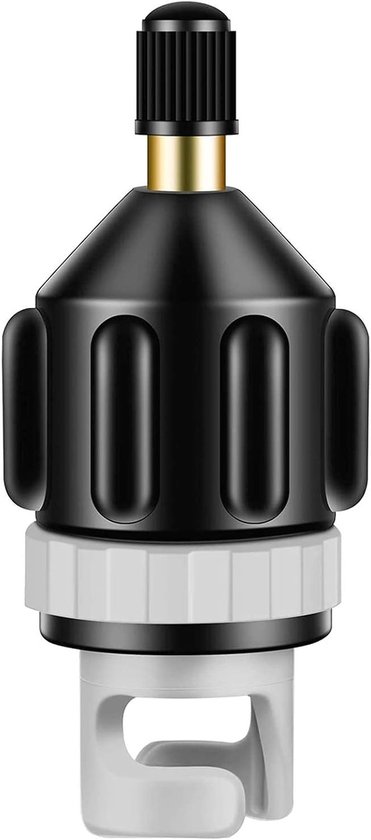 SUP Pompadapter - Ventieladapter Kajak - Watersport Accessoire - Snelle Omzetting - 3.4 x 7.8 cm - Zwart