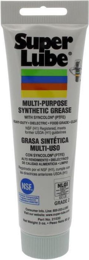 Super Lube synthetisch multi-purpose smeervet met PTFE - tube 85gram van Super Lube
