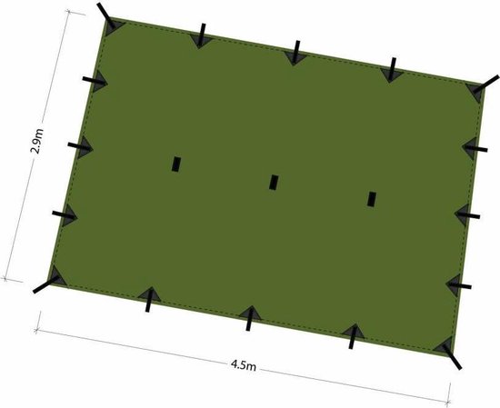 Superlight Tarp XL - Olive Green van DD Hammocks