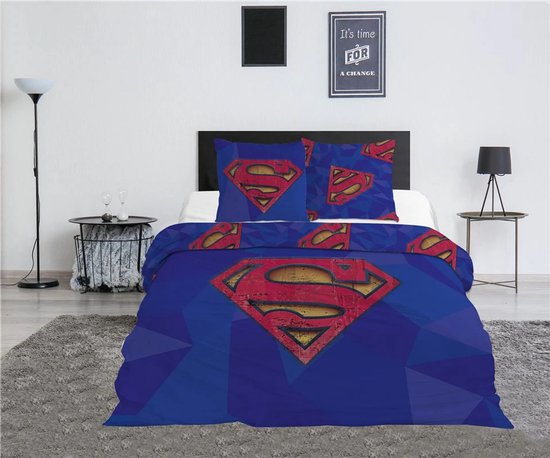 Superman Dekbedovertrek 240x220 Polykatoen 2in1 van Merkloos
