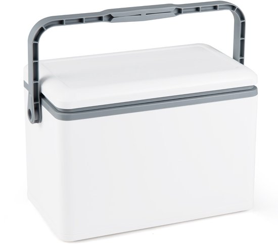 SureDeal® - Koelbox - Draagbare Harde Liter - Ergonomische Handgreep Draagbare - 48,5x29x31,5 cm - Wit van suredeal
