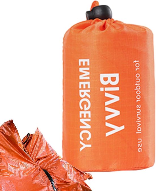 Survival Deken - Nood Slaapzak - Buiten Noodgevallen - Reflecteert Warmte - 90 cm - Oranje