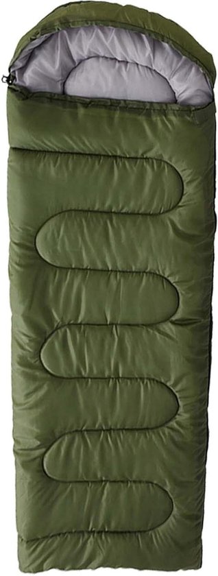 Survival Slaapzak - Bivakzak Kamperen - Buiten Overleven - Waterdicht Warm - 180 cm Lengte - Leger Groen