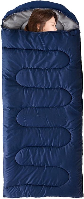 Survival Slaapzak - Nood Slaapzak Bivakzak - Outdoor Overleven - Waterdicht Winddicht - 180x75cm - Donkerblauw