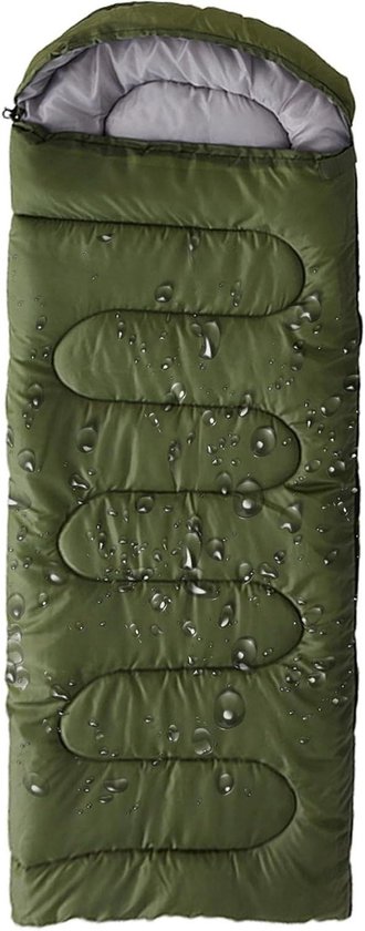 Survival Slaapzak - Nooddeken Bivak - Buiten Overleven - Waterdicht Reflecterend - 180 cm Lengte - Legergroen