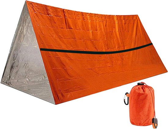 Survival Slaapzak - Nooddeken Noodzak - Buiten Bescherming - Warmte Behoud - 245x157 cm - Aluminium