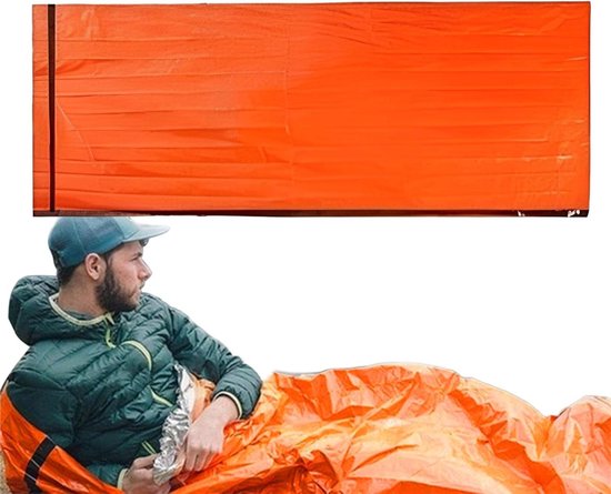 Survival Slaapzak - Thermale Deken - Buiten Activiteiten - Warmte Reflecterend - Lichtgewicht - Camouflage