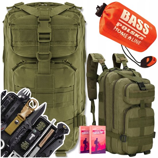 Survivalkit: Rugzak 35L, Slaapzak & 32-delige Survivalset