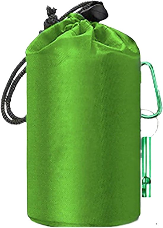 Survivaltas Tent - Noodschuilplaats - Outdoor avonturen - Thermisch geïsoleerd - 2-persoons - Groen