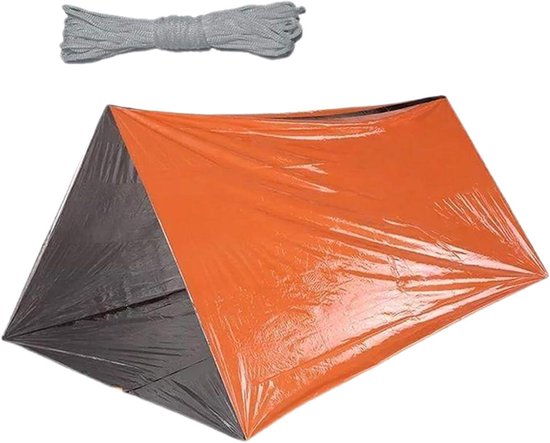 Survivaltent - Noodtent - Buitenbescherming - Warmtebehoud - 1 Persoon - Oranje