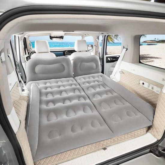 SUV Bed Matras - Luchtmatras Achterbank - Reizen Kamperen - Draagbaar Lichtgewicht - 70 x 52 Inch - Zwart