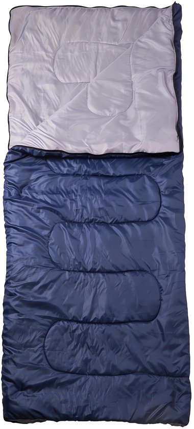 Svenska Living | Premium Slaapzak - 3 Seizoenen | Sleeping Bag | Geschikt voor Volwassen en Kinderen | Extra Lang | Extra Ruim | Dekenmodel | Soft & Cosy | 200 X 80 CM | Kamperen | Inclusief Hoes | Navy Blauw van Merkloos