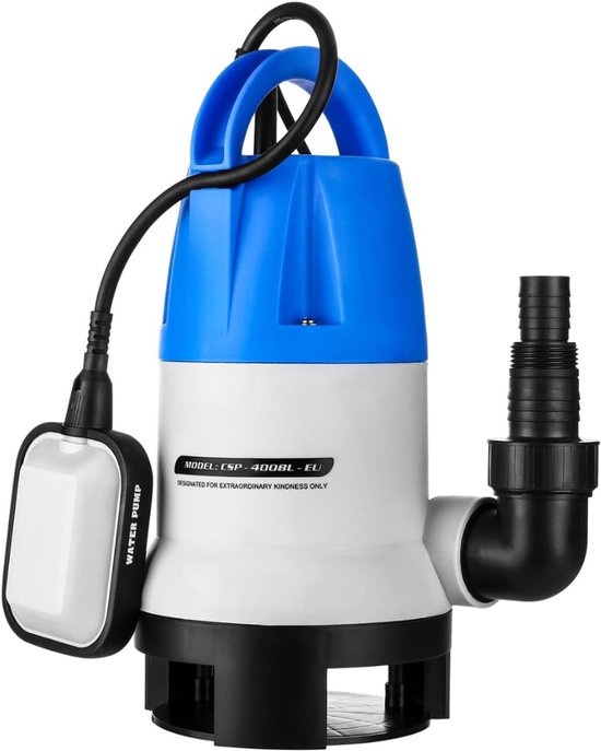 SVN® Dompelpomp Vuil Water en Schoon – Dweilpomp – Gemakkelijk en Praktisch – Blauw - 17cm x 16cm x 33cm van Merkloos