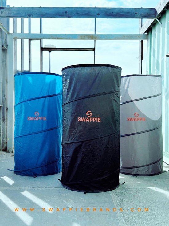 SWAPPIE - Mobiele Omkleedruimte - Pop-up Tent - 1-persoons - Grijs - Waterdicht van SWAPPIE