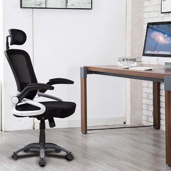 Swivel Ergonomic Mesh Task Chair Adjustable - Black Free Size - Office Chair for Computer Task Decoration . van Merkloos