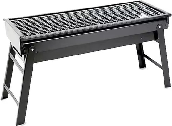 Tafel BBQ | Houtskool barbecue | Opvouwbare inkapbare ruime tafel BBQ voor camping reizen vakantie compact | opvouw inklap reis kolen BBQ van Moa.