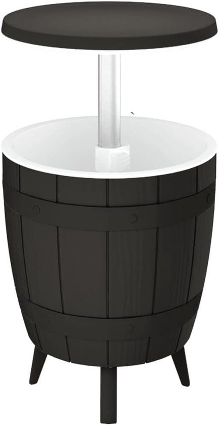 Tafel met ijskoeler - Koelbox tafel cocktailtafel - Tuinfeesten organiseren - 3-in-1 functie - 48 x 48 x 82 cm