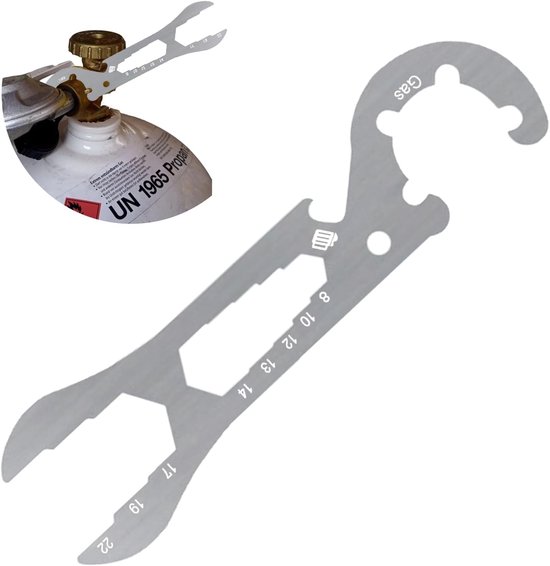 Takone Gas Bottle Wrench Stainless Steel for 11 kg Propane Gas Bottle Outdoor - ShopVlot
