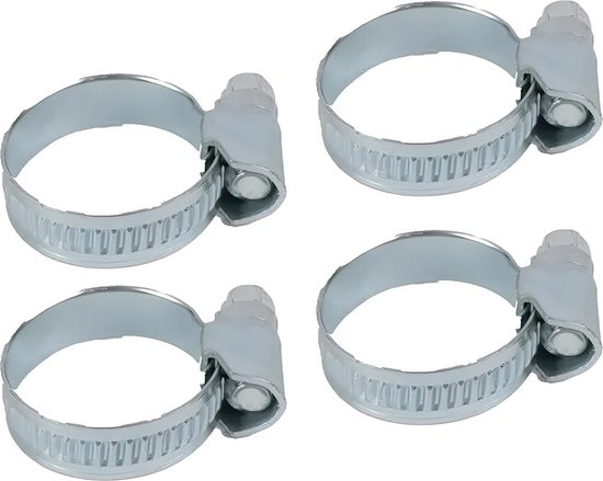 Talen Tools Slangklemmen - 4x - verzinkt staal - 16-25mm - slangen vastzetten/afklemmen van Talen Tools
