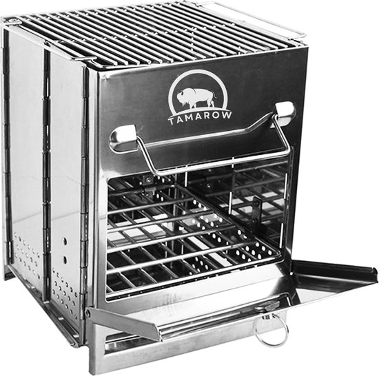 Tamarow™ Draagbare Houtkachel Voor Kamperen - Camping Oven - Kampeer Kachel - Camping Kooktoestel - Camping Accessoires - Groot van T