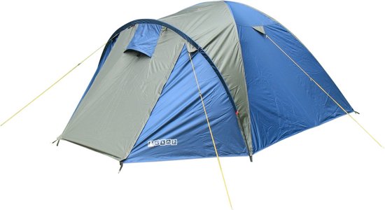 Tambu Acamp 4 persoons koepeltent donker blauw/ donker grijs van Tambu