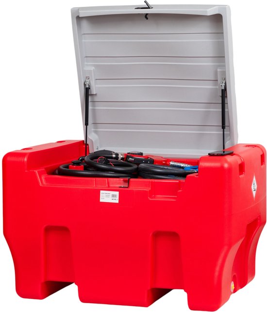 Tank PE diesel 300 lt + ad blue 50 lt., pomp 12V, van Emiliana Serbatoi