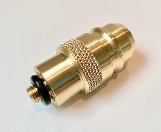 Tankadapter LPG - Autogas M10 - Brandstof Vullen - Gemaakt in EU - 64 mm - Zilver