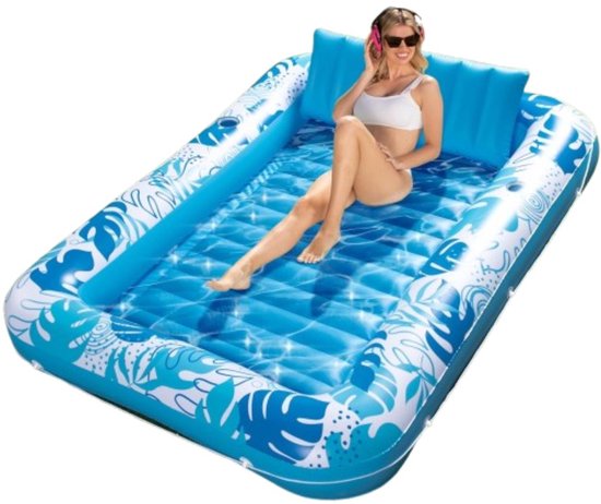 Tanning Pool Bed - Luchtbed Zwembad Opblaasbaar - Blauw van Intex