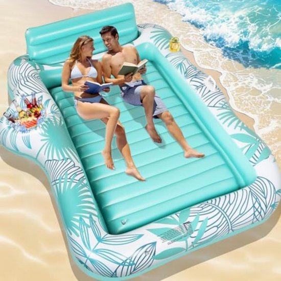 Tanning Pool Bed - Luchtbed Zwembad Opblaasbaar van Merkloos