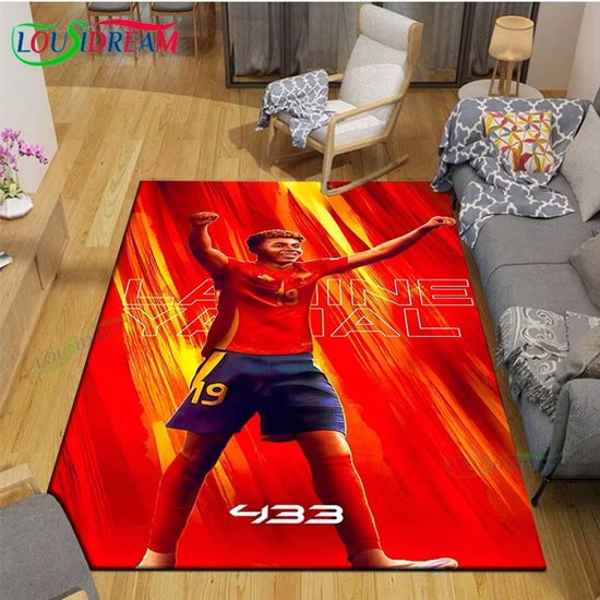 Tapijt Lamine Yamal Spanje 40 x 60 cm van Merkloos