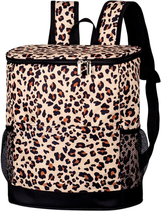 Tas-Picknicktas-Koelrugzak Geïsoleerd - 16 Liter voor 30 Blikjes - Lekvrije Koeltas Rugzak - Backpack Cooler voor Picknick, Strand, Wandelen en Werk - Soft Cooler Bag - Lichtgewicht en Comfortabel