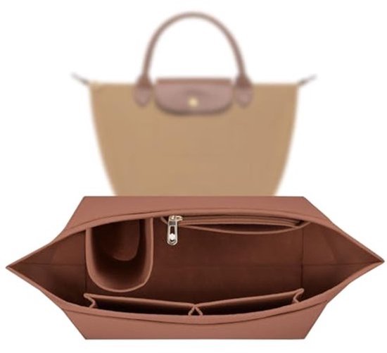 Tasorganizer voor Longchamp S en Pliage S, Vilt, Meerdere Vakken