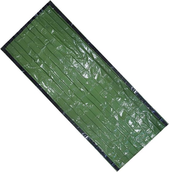 Tasslaapzak - Overlevingsslaapzak Bivakzak - Buiten Overleven - Wind- en Waterdicht - Compact Opvouwbaar - Groen