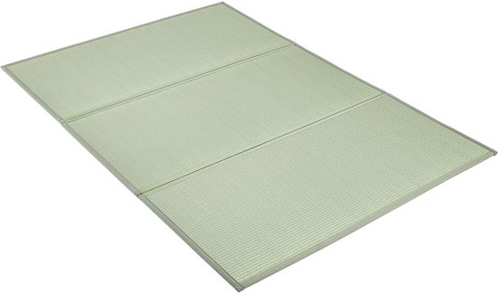 Tatami Mat - Japanse Mat Vloermat - Ontspannen en Slapen - Natuurlijke Vochtregulatie - 203 x 140 cm - Groen