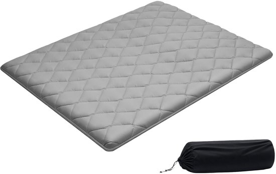 Tatami Mat - Japanse Vloermat - Comfortabel Slapen - 9-Laags Stevigheid - 203x152x9cm - Grijs