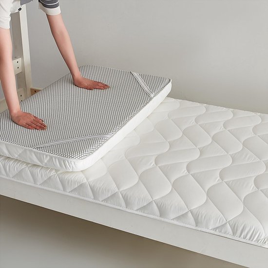 Tatami Matras - Japanse Vloermatras Futon - Comfortabel Slapen - 4cm Dikke Vulling - 200x90 cm - Zwart