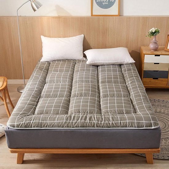 Tatami Matras - Vloermatras Dikker - Comfortabel Slapen - Ademend & Antislip - 180x200 cm - Effengekleurd