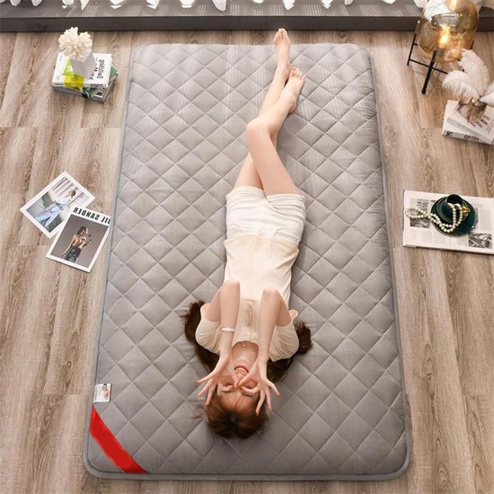 Tatami Matras - Vloermatras Futon - Comfortabel Slapen - Gewatteerd Katoen Ontwerp - 1.2x2.0m - C