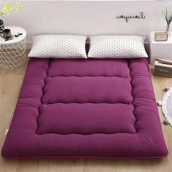 Tatami Matras - Vloermatras Opvouwbaar - Comfortabel Slapen - Ademend Materiaal - 180x200 cm - Effen Kleur