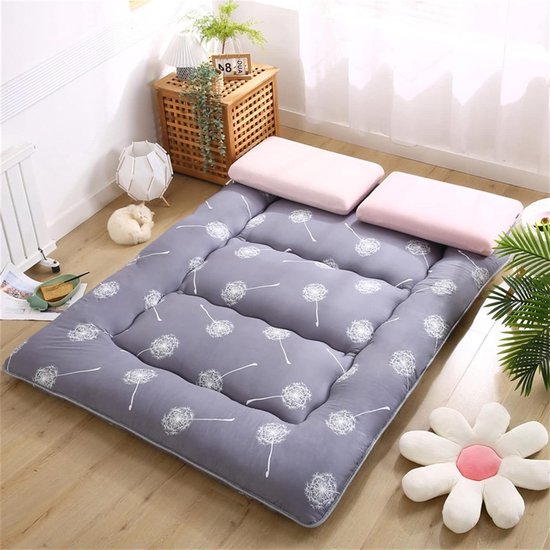 Tatami Vloermat - Japanse Matras Futon - Comfortabel Slapen - Verbreding Rand Ontwerp - 150x200cm - Geel