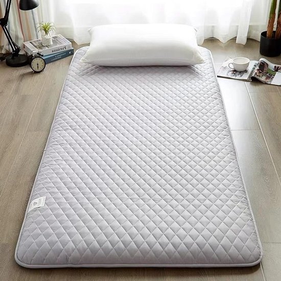 Tatami vloermat - Studentenmatras Futon - Slaapcomfort Creëren - Ademende Stof - 90x200cm - Grijs