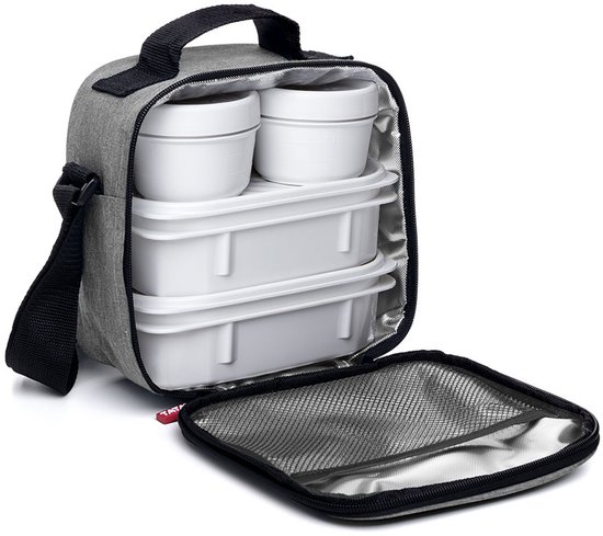 Tatay Urban Food Casual Lunchbox Grijs van Merkloos