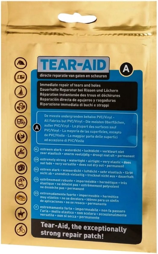 Tear-Aid - Reparatiemiddel - Type A standaard set van Tear aid