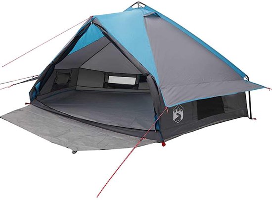 Teepee Tent met dak Blauw en Grijs 490 x 410 x 210 cm van staat niet vermeld