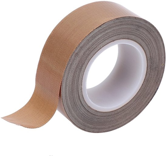 Teflon-tape op Hoge Temperatuur Zelfklevende Afdichting op Hoge Temperatuur Isolerend Thermisch Gereedschap voor Vacuümverzegelaar(0.25mm x 13mm x 10m)