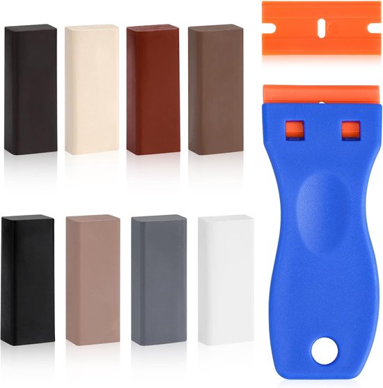 Tegel reparatieset - Vloer herstelwas - Beschadiging herstellen - Sneldrogend waterdicht - 8 kleuren - Multicolor