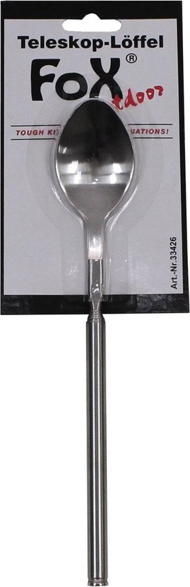 Telescooplepel, RVS van T