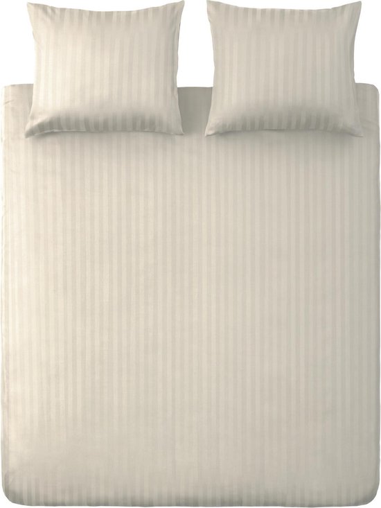 Ten Cate Hotel Dekbedovertrek - Dekbedovertrek 200 x 200 tweepersoons - Dekbedovertrekken - Dekbedovertrek 200x220 - Satijn - Naturel van Merkloos