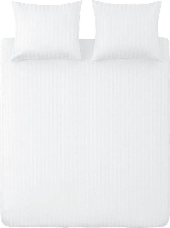 Ten Cate Hotel Dekbedovertrek - Dekbedovertrek 240 x 220 katoen - Dekbedovertrekken - Dekbedovertrek 240 x 220 -Satijn - Wit van Merkloos