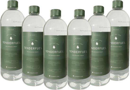 Tenderflame Tenderfuel 6 x 1 Liter - Tenderflame Brandstof - Rookvrij, schoon en geurarm